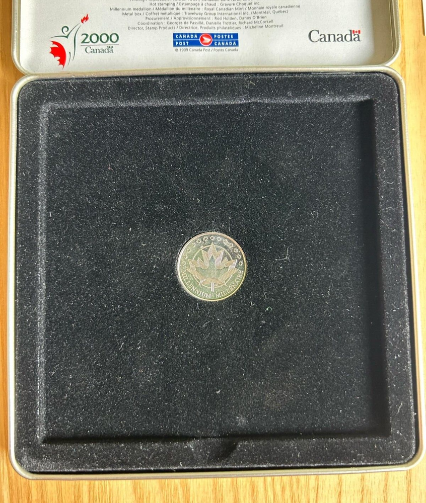 1999 2000 Canada Post Official Millenium Keepsake Stamps & Coin