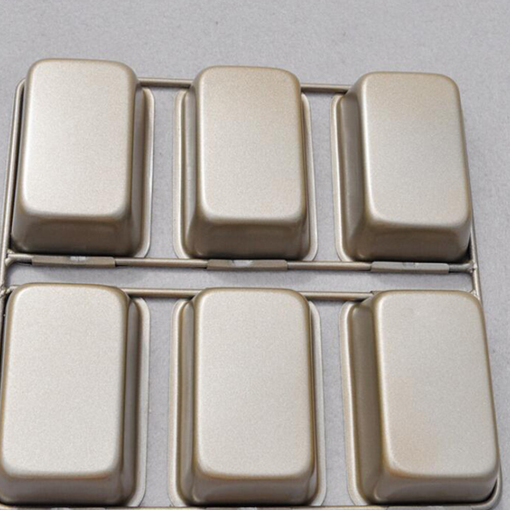 Rectangular Non-stick Baking Mold 6 Grids Toast Mould Baking Gadget Cake Mold US