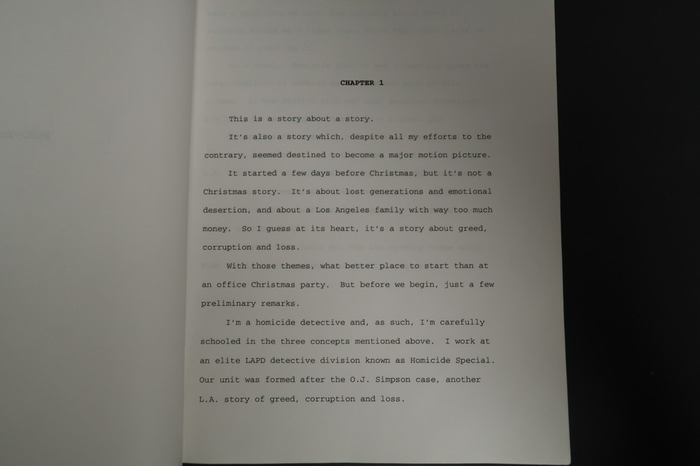 Stephen J. Cannell Original Book Script Studios Collection The Prostitutes' Ball