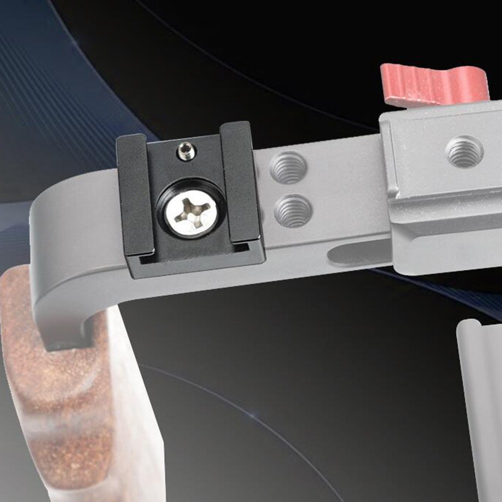 2 Pcs Camera Shoe Mount Adapter Multifunction Aluminum Alloy Cold Bracket