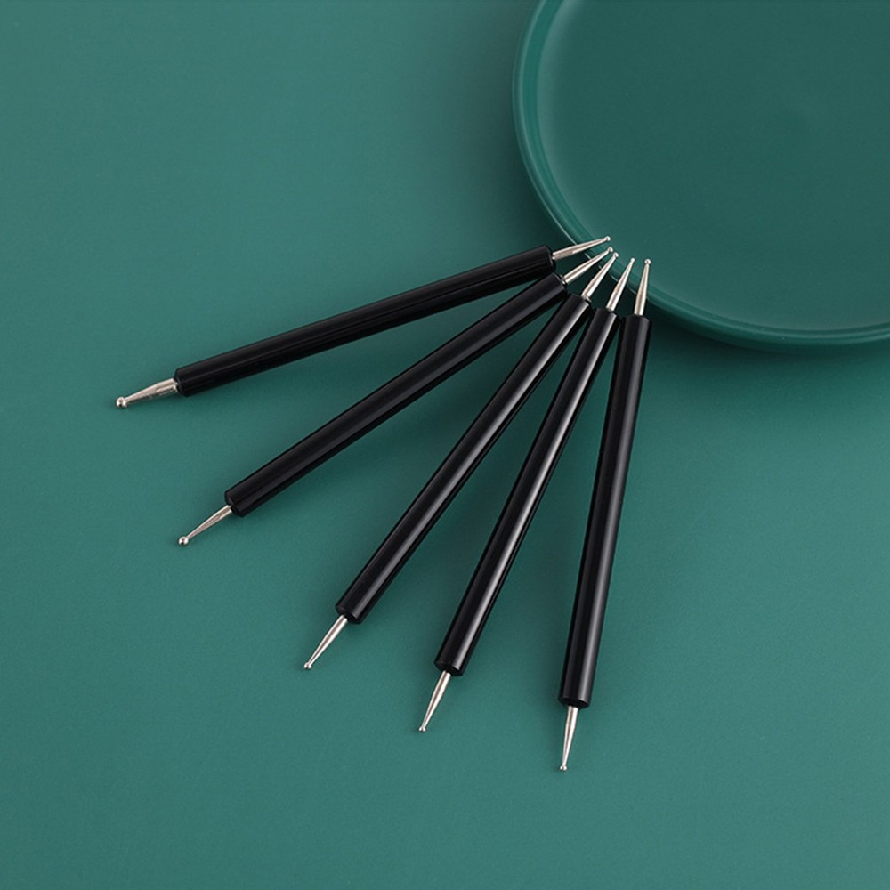 5pcs Double Ended Dotting Tools Set Pattern Tracing Ball Stylus Pen For Mandala