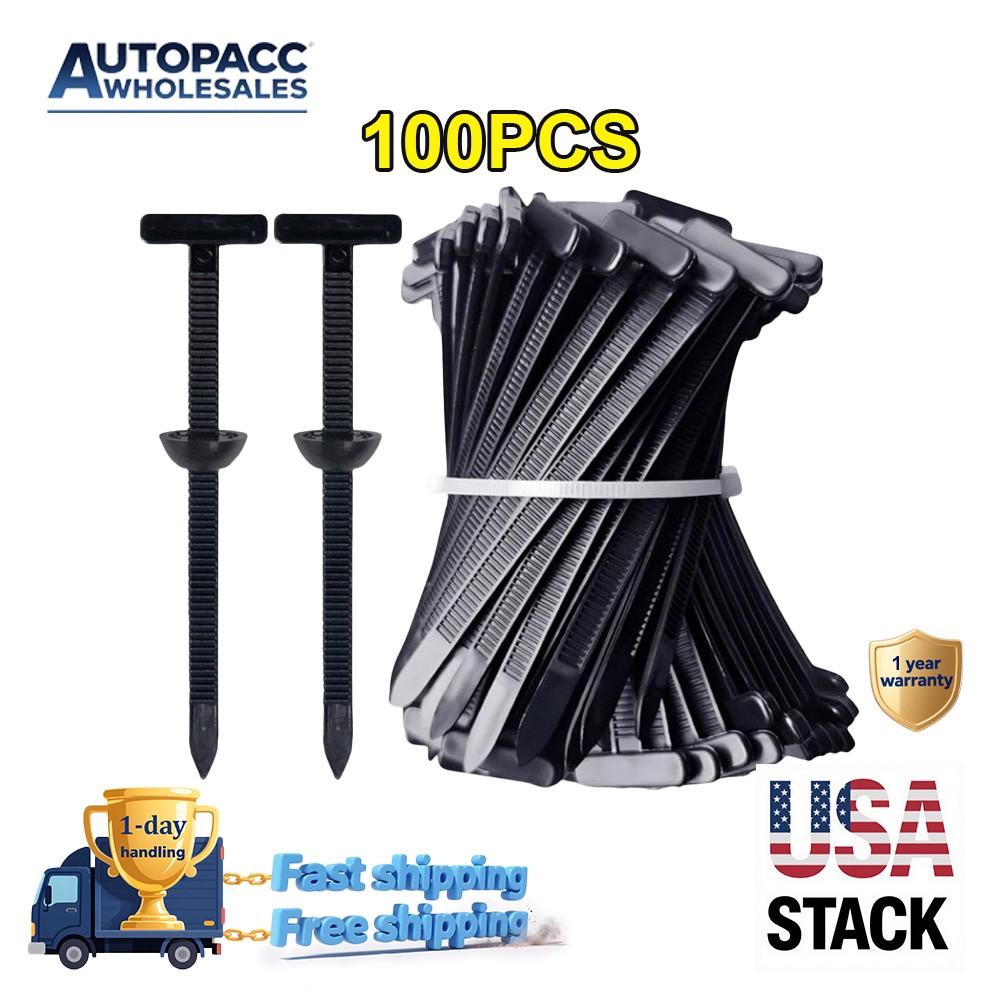 Heavy Duty Nylon Cable Tie 100Pcs Universal Self-Locking Zip Buckle