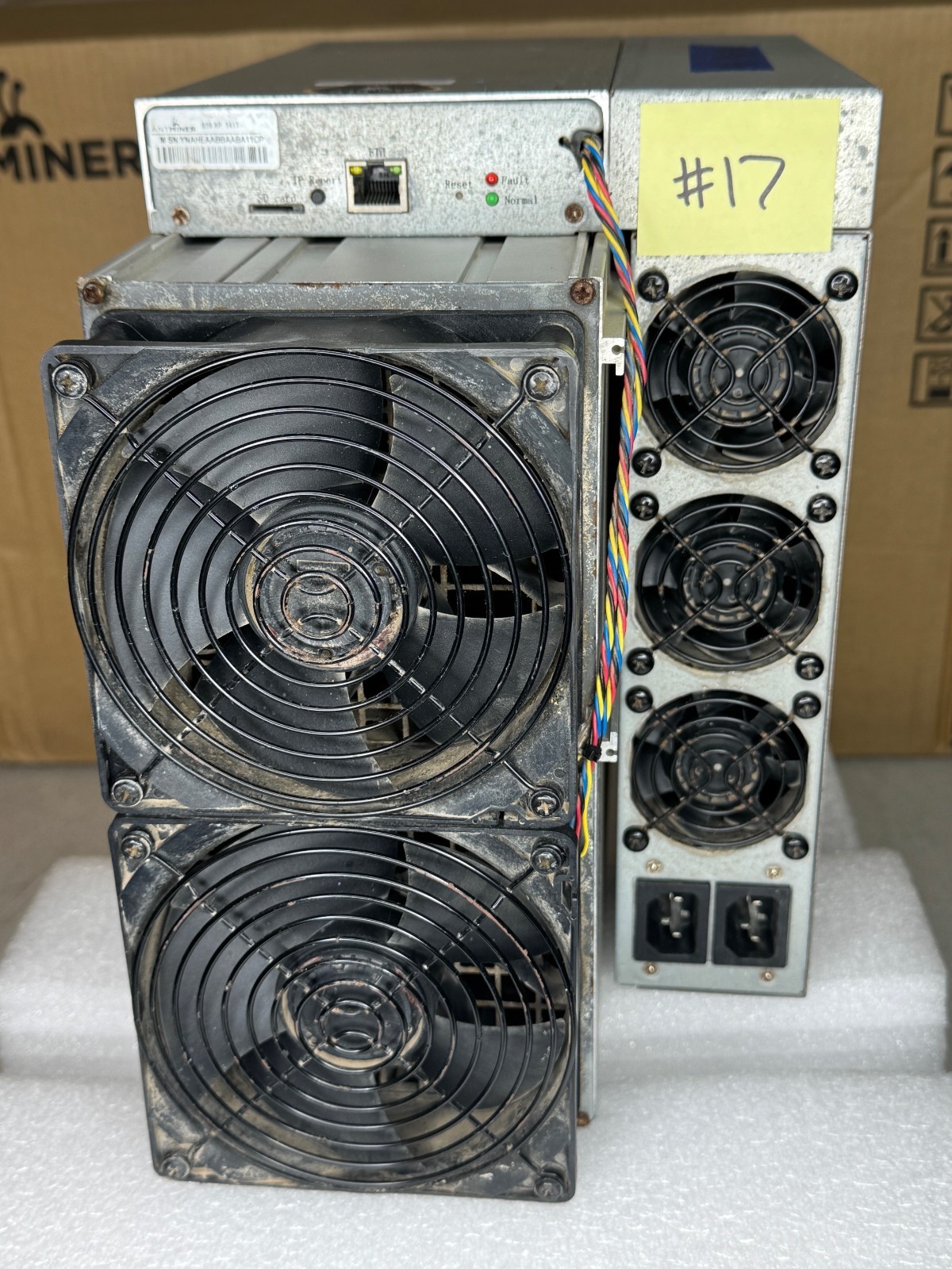 Bitmain Antminer S19 XP 141TH ASIC MINER FOR PARTS OR REPAIR - CB/PSU/FANS GOOD!