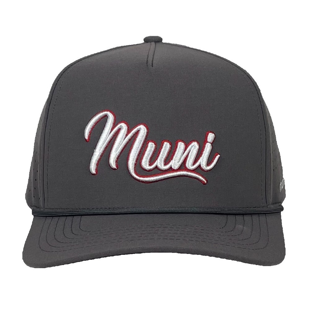 "Muni" - Funny Golf Hat - Charcoal - Adjustable