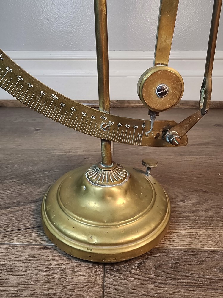 Antique Brass Iron Textile Engineer Scale Balance Industrial