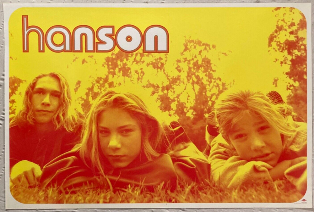 Hanson 1997 Promo Poster Glossy Surface Mercury Records