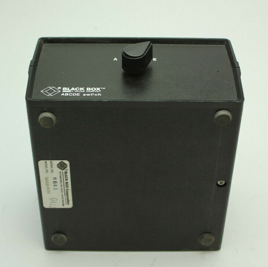 Black Box Corp SW0S0B-FFFFF ABCDE Switch Terminal Box Used