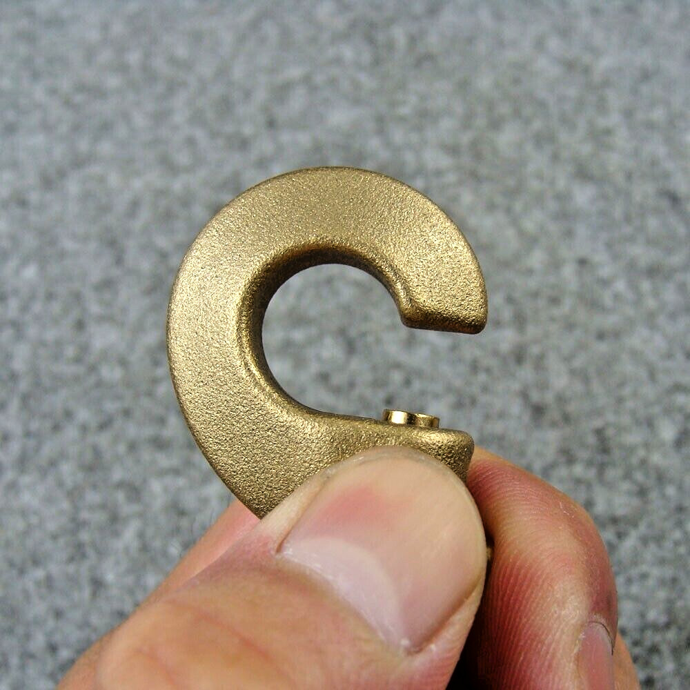 3.18" Solid Brass Swivel Eye Bolt Snap Hook Trigger Hook Brass Snap Clip