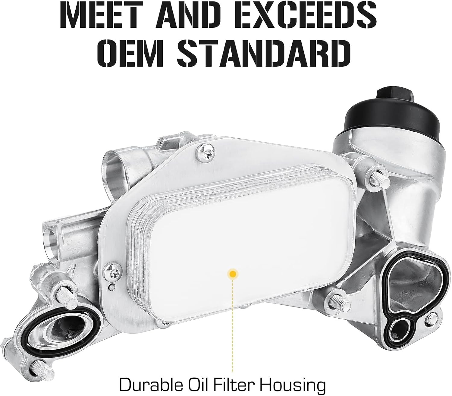 Engine Oil Cooler Filter Housing For Chevy Cruze Sonic Aveo 1.6L 1.8L 93186324