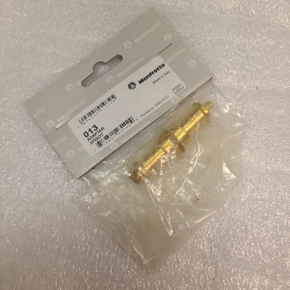 Manfrotto 013 Adapter Spigot Brass NOS