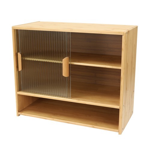Stability & Solidity Kitchen Storage Stand Cupboard With Glass Door Sideboard