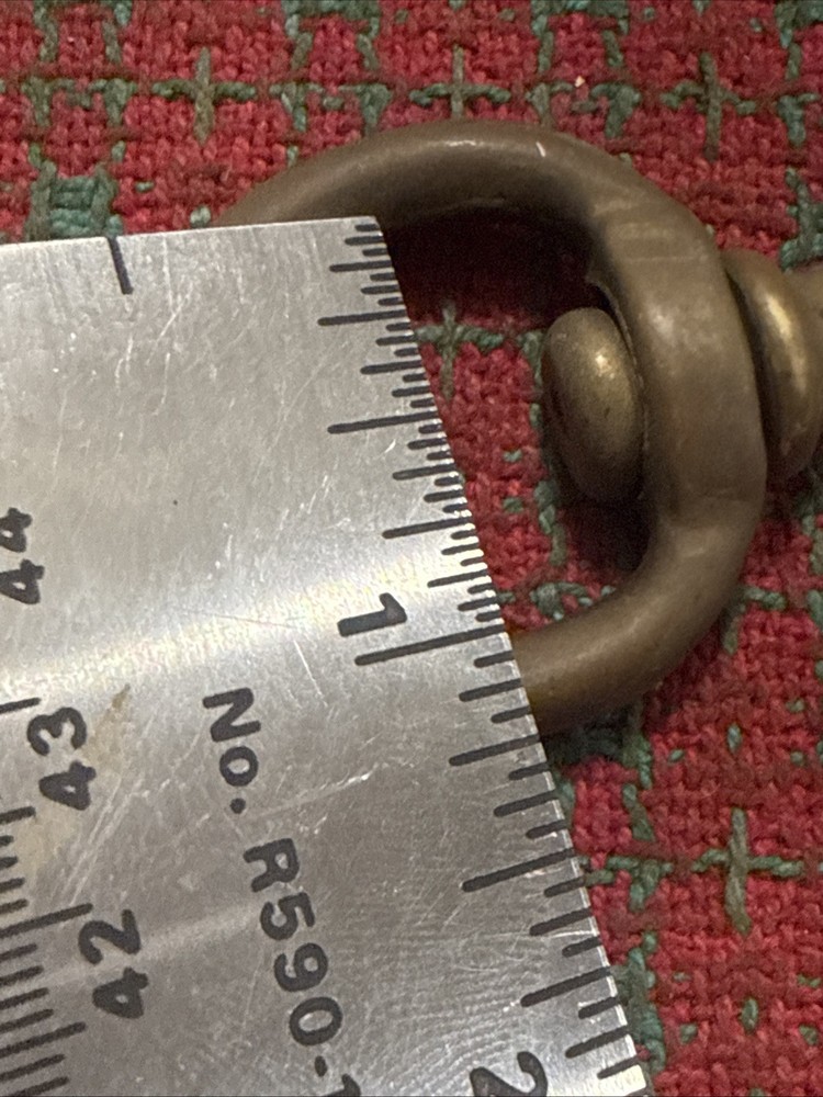 Vintage Solid Brass Swivel Snap Hook Antique Brass
