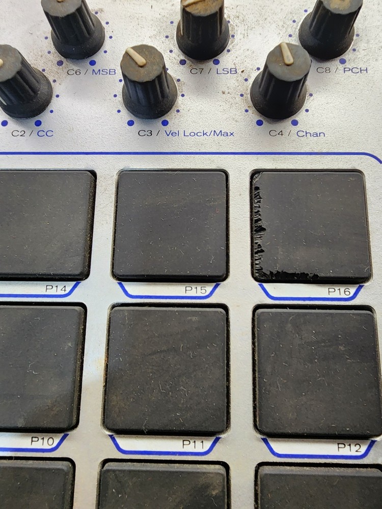 M-Audio Trigger Finger USB MIDI Pad Controller 16 Pads No PSU Untested