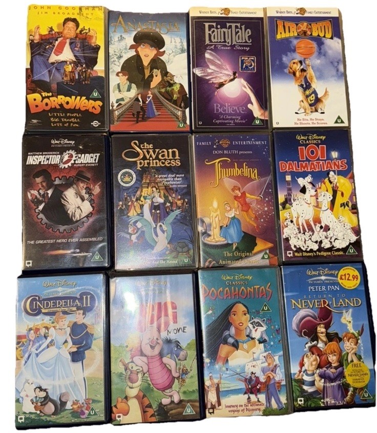 24 Classic VHS Tapes Bundle