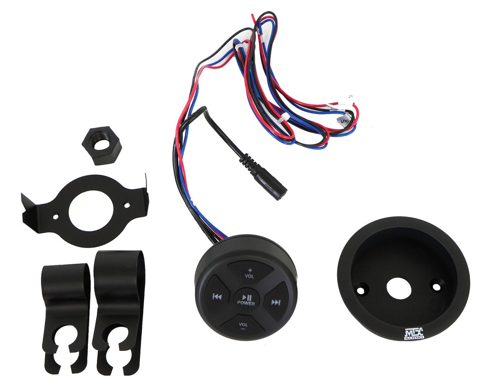 MTX UNI-2-MUDBTRC UTV Audio Kit-Amplifier+4 Roll Cage Speakers+Bluetooth Control