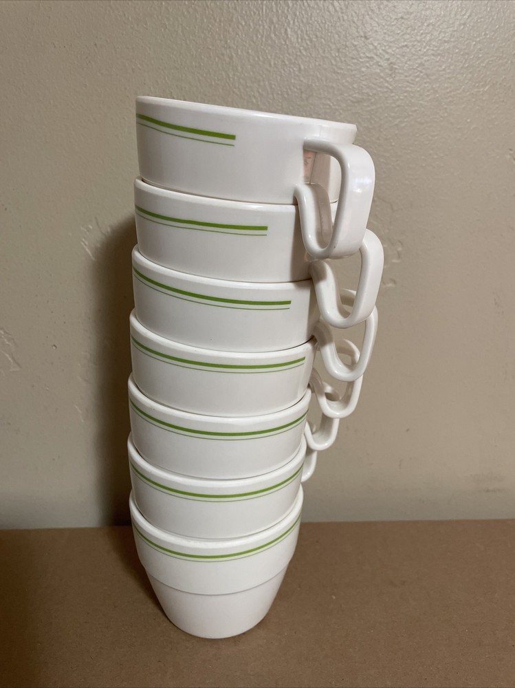7 Coleman Melamine/Plastic Stacking Camping Cups
