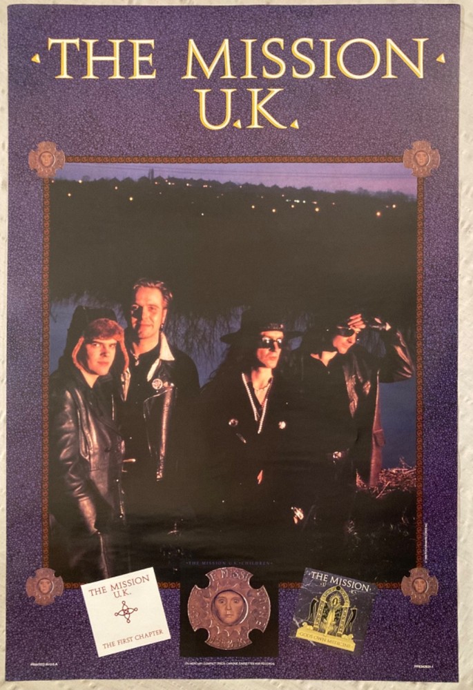 The Mission U.K. 1988 Promo Poster Children