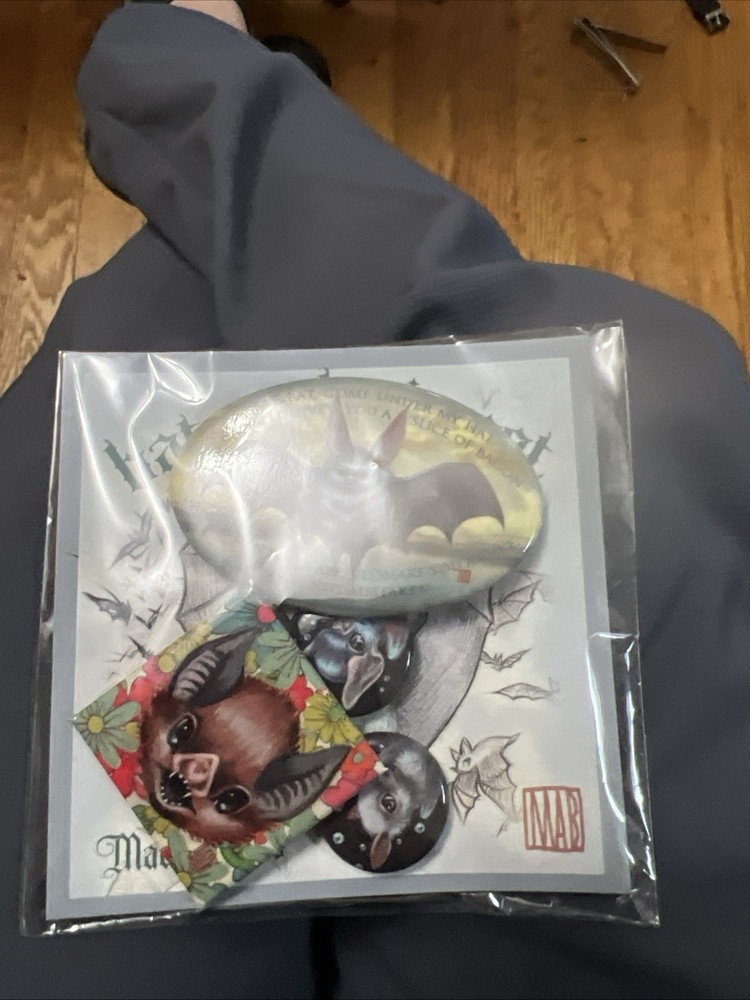 Man Graves Bat Pack Pin Set
