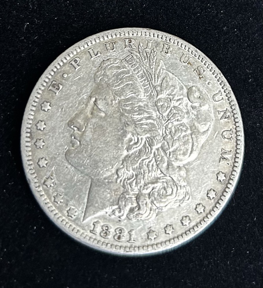 1881-O MORGAN SILVER DOLLAR, AU, Nice Example!