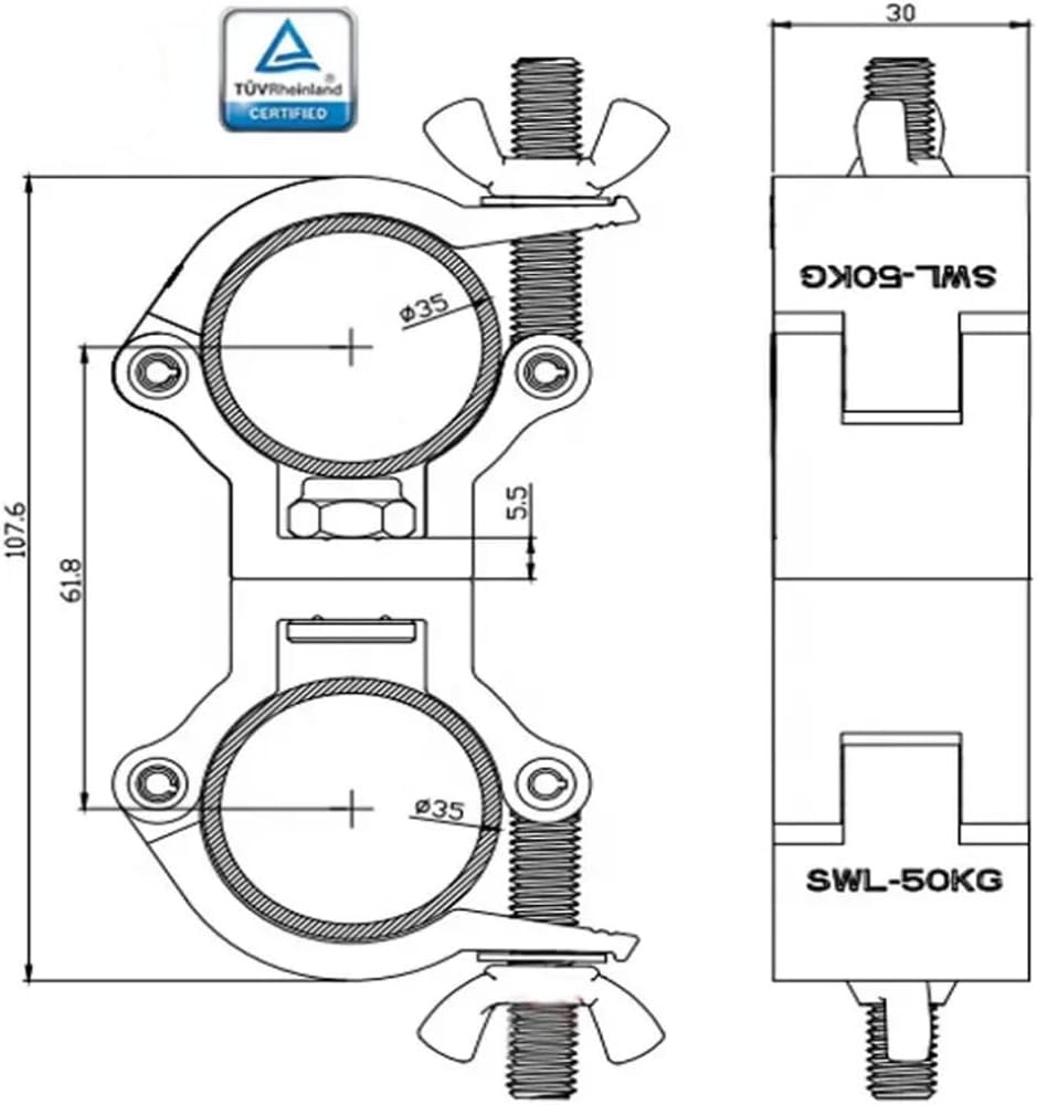 Stage Lighting Truss Swivel Clamp Coupler