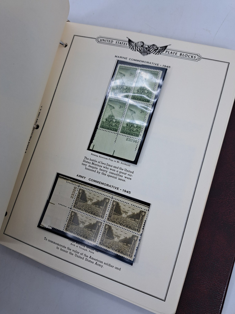 The American Plate Block Album Volume 2 1938-1968 Minkus (129 Plate Blocks)