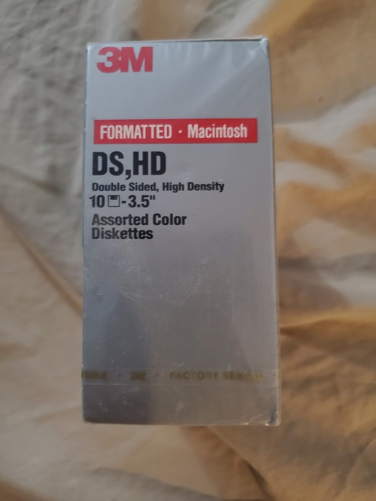 New 3M 1.44MB High Density double sided diskettes 10 Pack