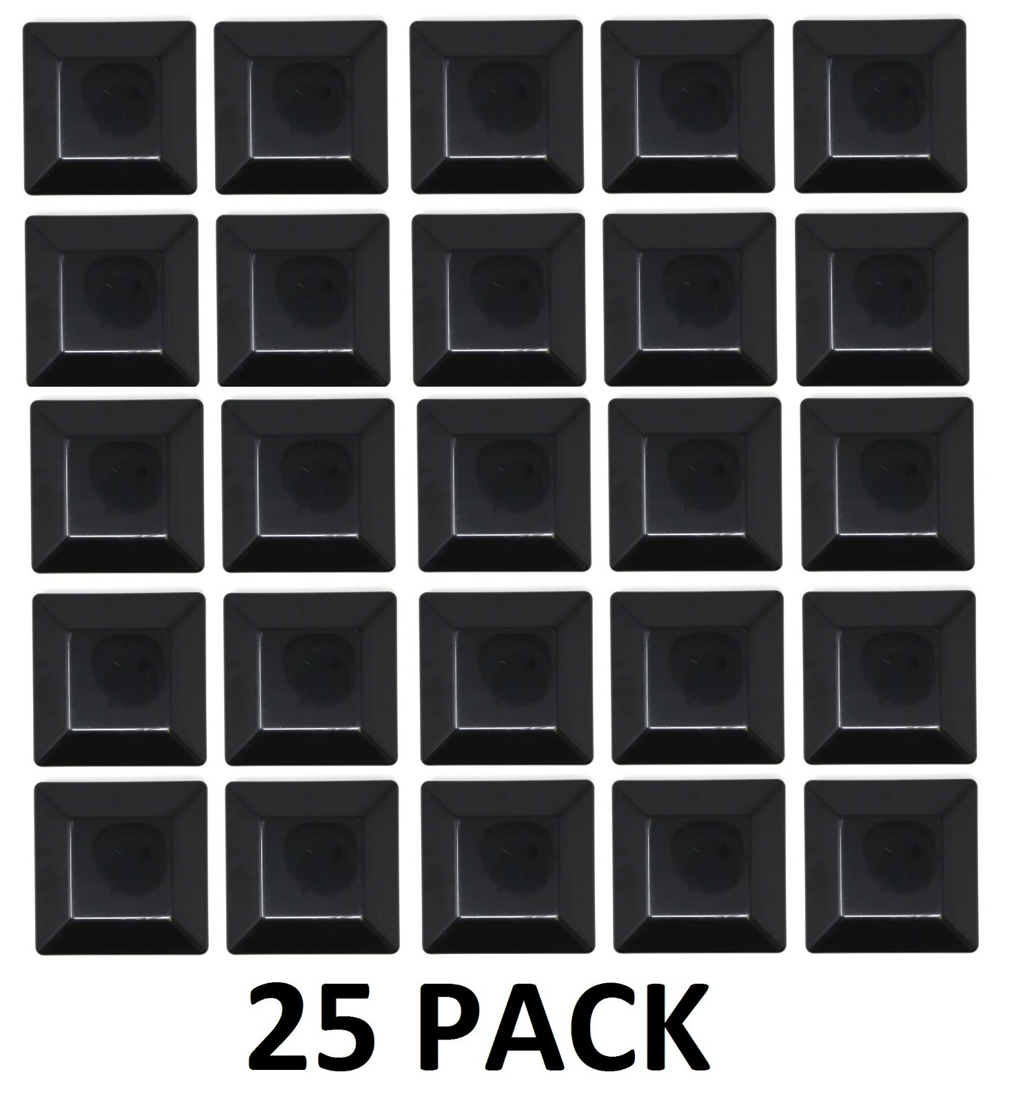 Plastic Fence Post Black Caps 6X6 (5-5/8" x 5-5/8")