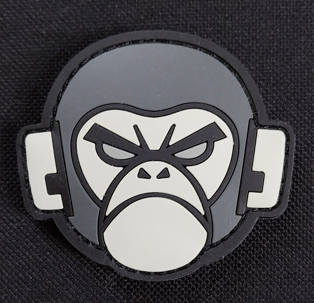 Official MIL-SPEC MONKEY - MONKEY HEAD 3D PVC Morale Hook Patch URBAN SWAT