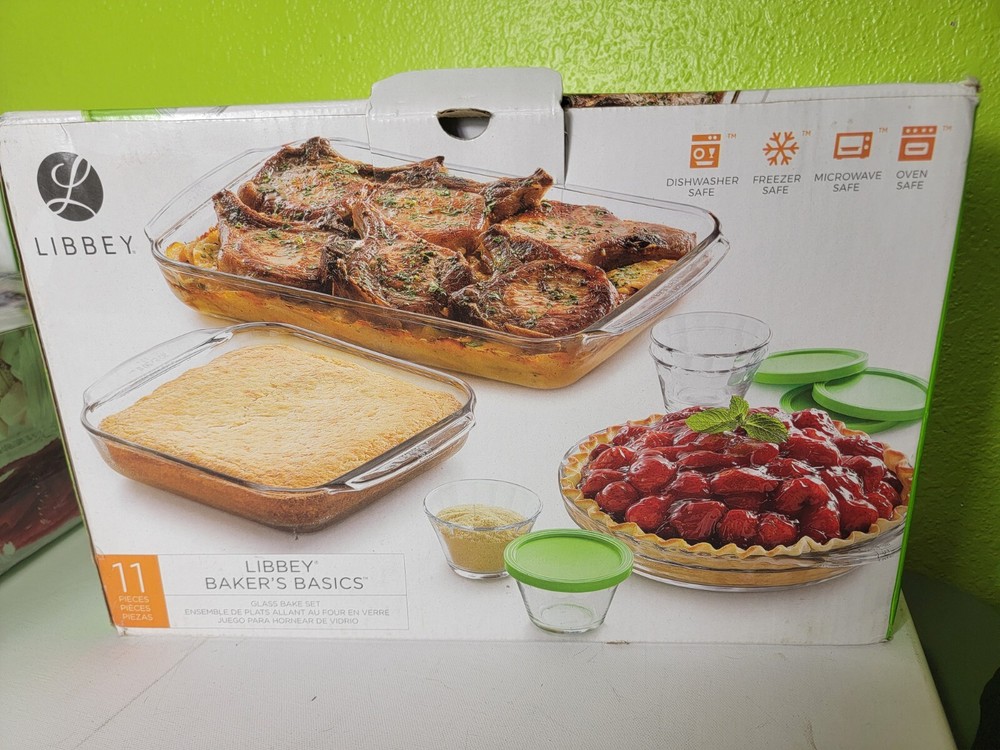 Libbey Baker's Basics 11-Piece Glass Casserole Baking Dish Bake Set