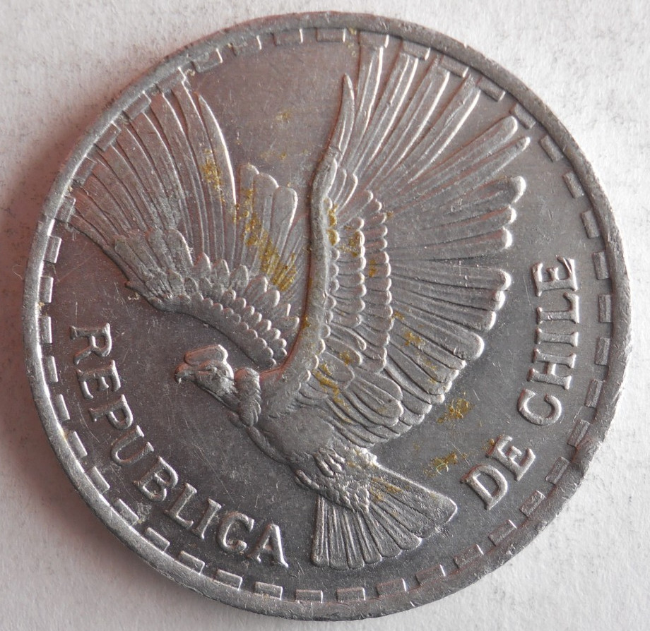 1961 CHILE CENTESIMO - Excellent Coin - FREE SHIP - Bin #369
