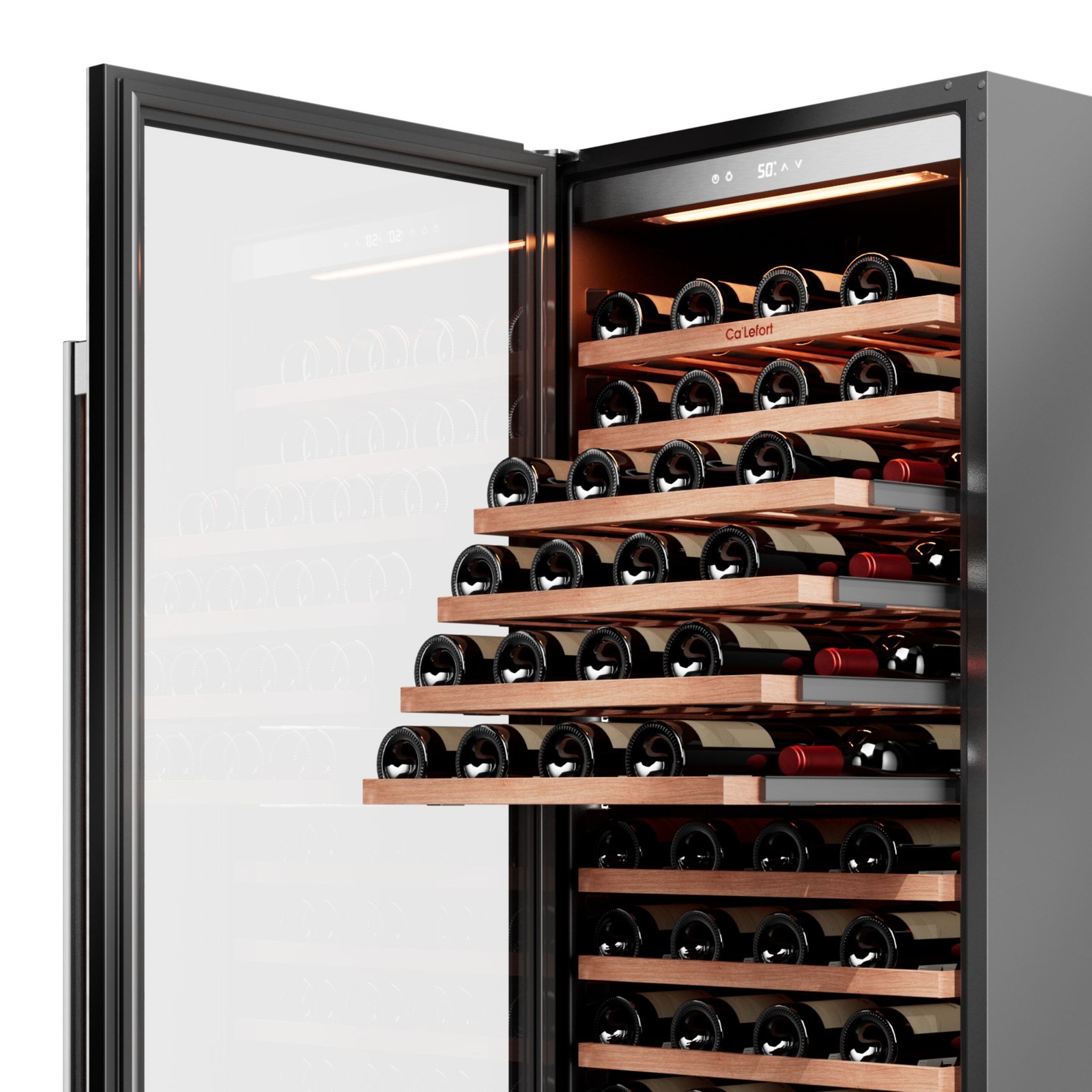 Ca'Lefort Wine Cooler Refrigerator 90 Bottles 40-65°F Left-Hinged Bar/Restaurant
