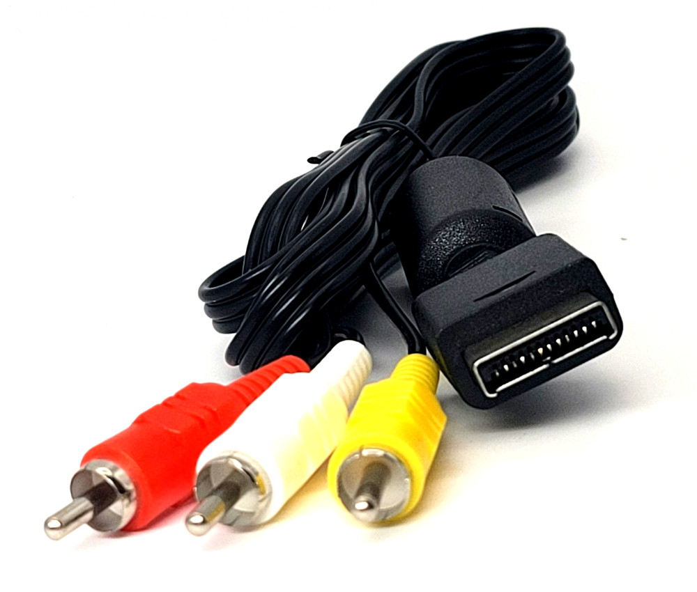 Playstation PS1, PS2, PS3 Audio Video Cable AV Composite TV Cord Replacement