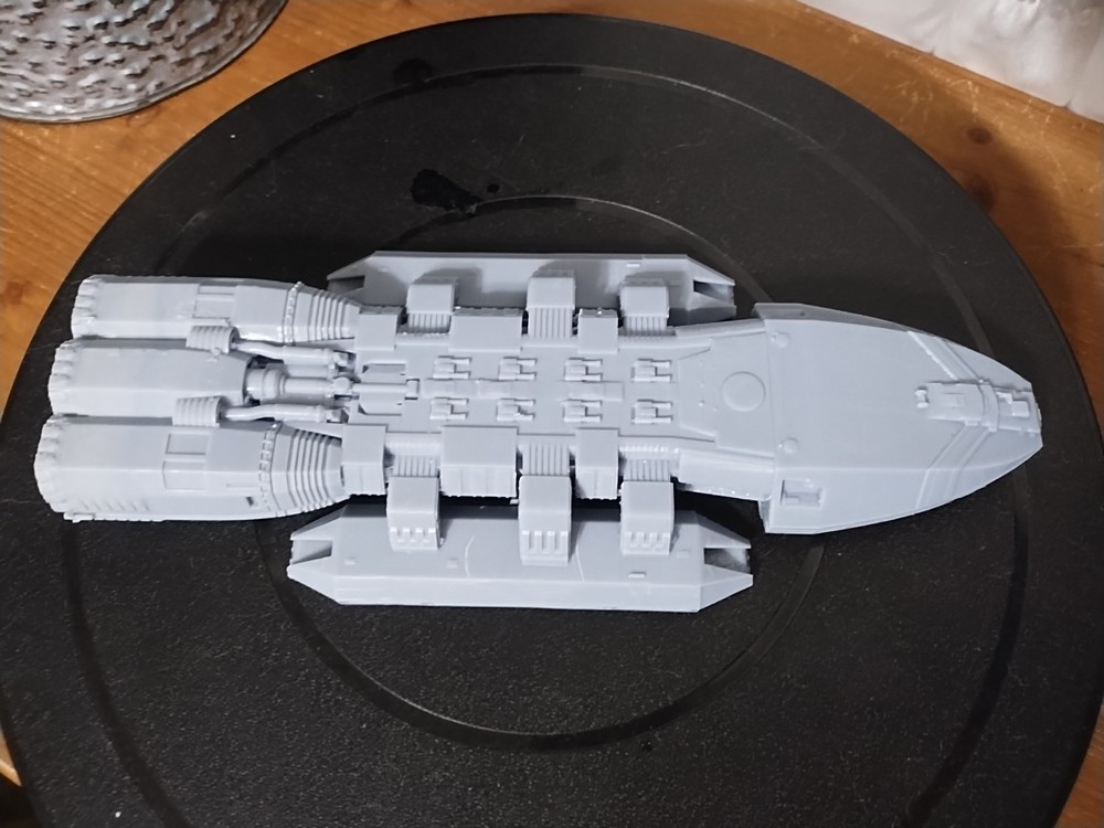 Battlestar Galactica Artemis-Class Battlestar 3D Resin Print 8.75"