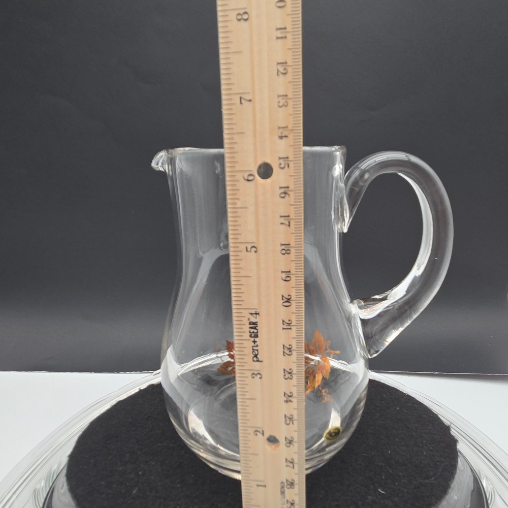 Roemer Rhinestone Small Clear Glass Pitcher Germany