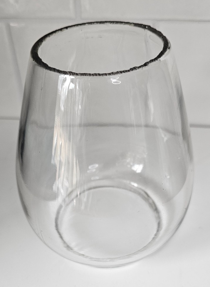 Extended Base Clear Glass Railroad Lantern Tall Globe