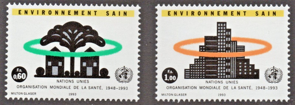 United Nations - Geneva (1993) - Scott # 232 - 233,    MNH
