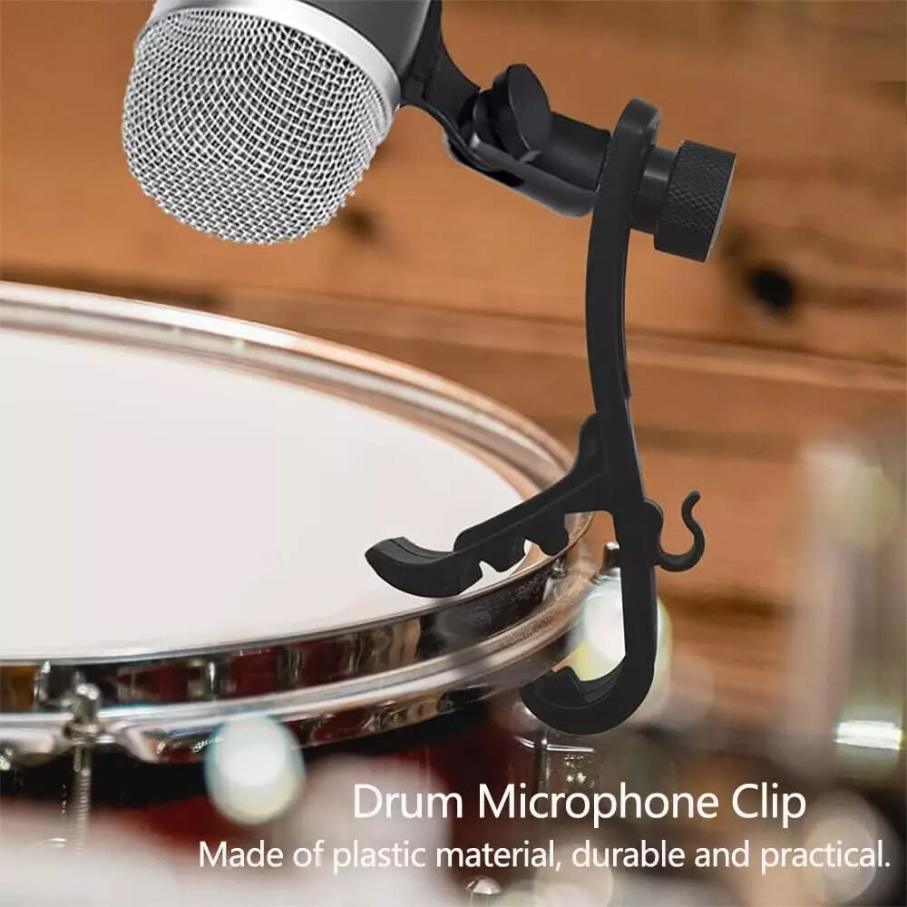 6x Drum Microphone Clip Microphone Drum Mount Drum Rim Mic Clips Drum Micro