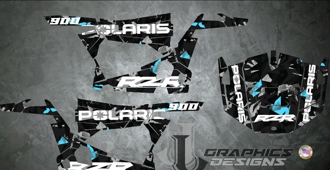 Polaris RZR 900 2015 To 2016 Graphic Kit