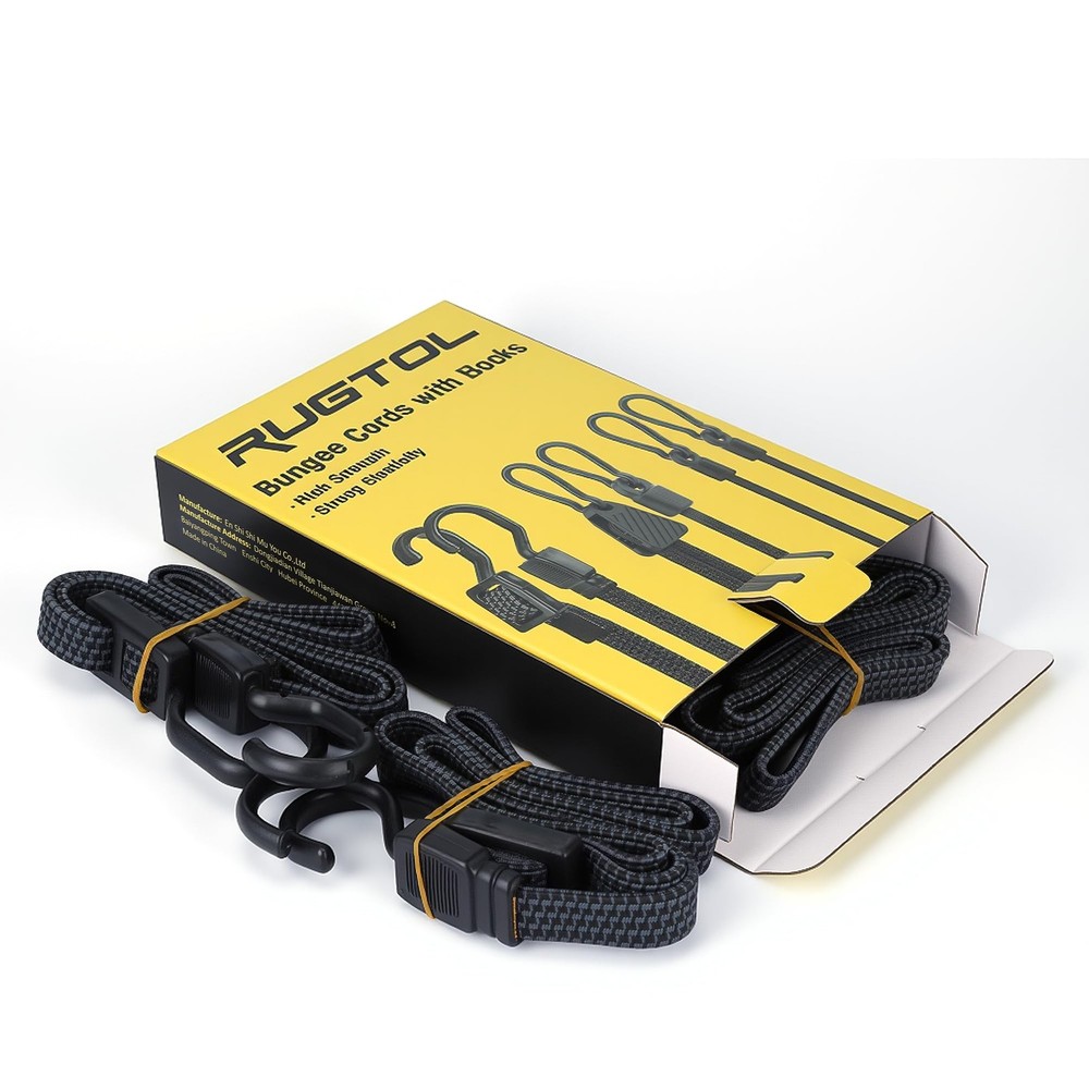 Heavy Duty Adjustable Bungee Cords with Hooks - 40 Inch