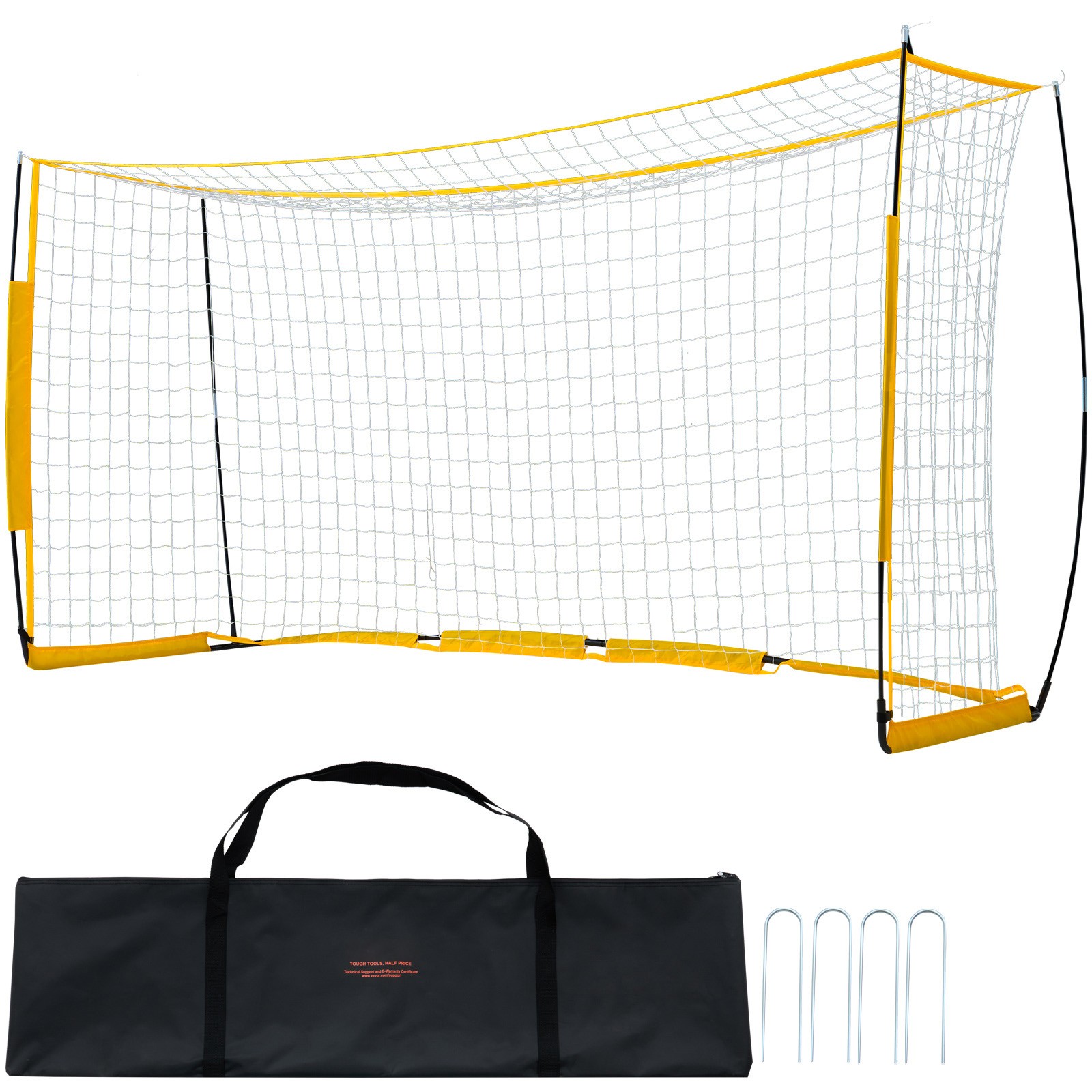Uimoso 12x6 ft Portable Soccer Goal Kids Soccer Net Carry Bag Backyard Training