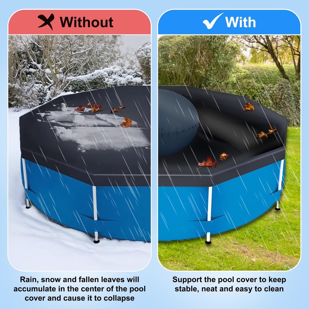 Ultra Thick & Durable Resistant Pool Pillows for Above Ground Pools Support