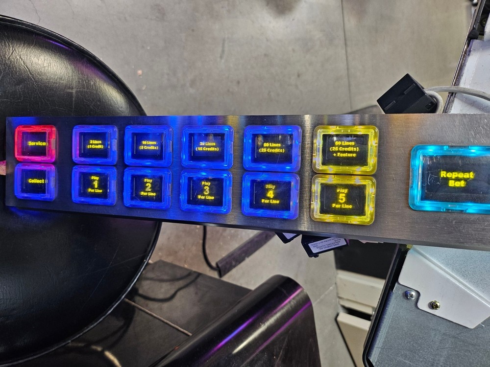 WMS BB2 OLED Button Panel V3.09, with Elastomer Liquid Resistant. Refurbished