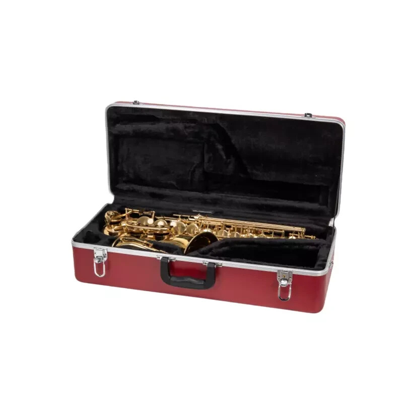 Crossrock Alto Saxophone Case | ABS Molded Hardshell-Red