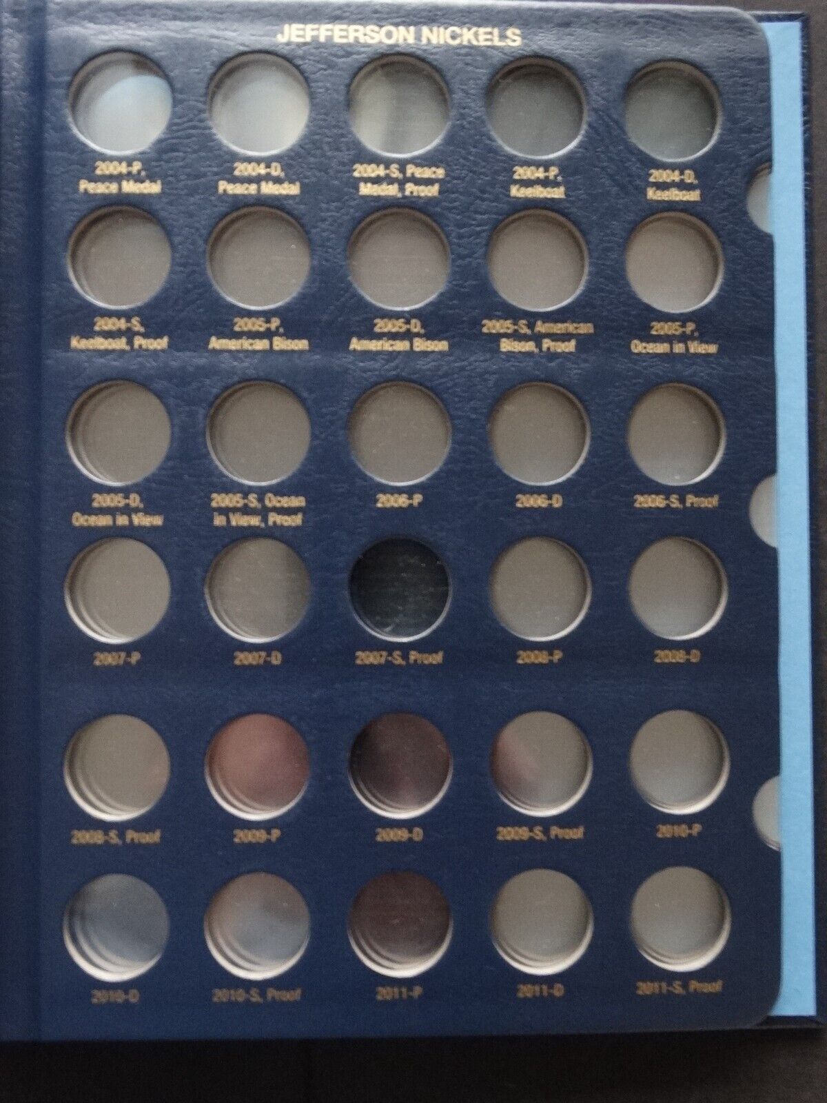 Set of 2 Whitman Jefferson Nickel 1938-2024 Coin Album Book P,D & San Francisco