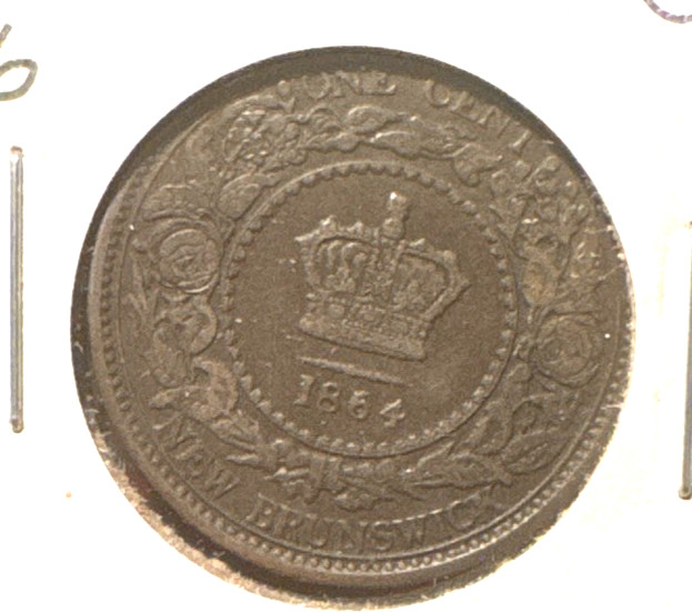 Canada New Brunswick 1864 cent KM 6 XF (2)