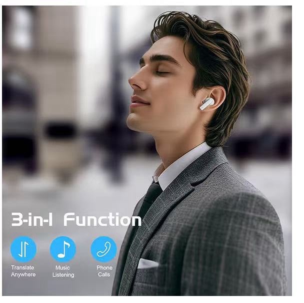 Language Translation Earbuds, 163 Language & Accents Two-Way Translator Device