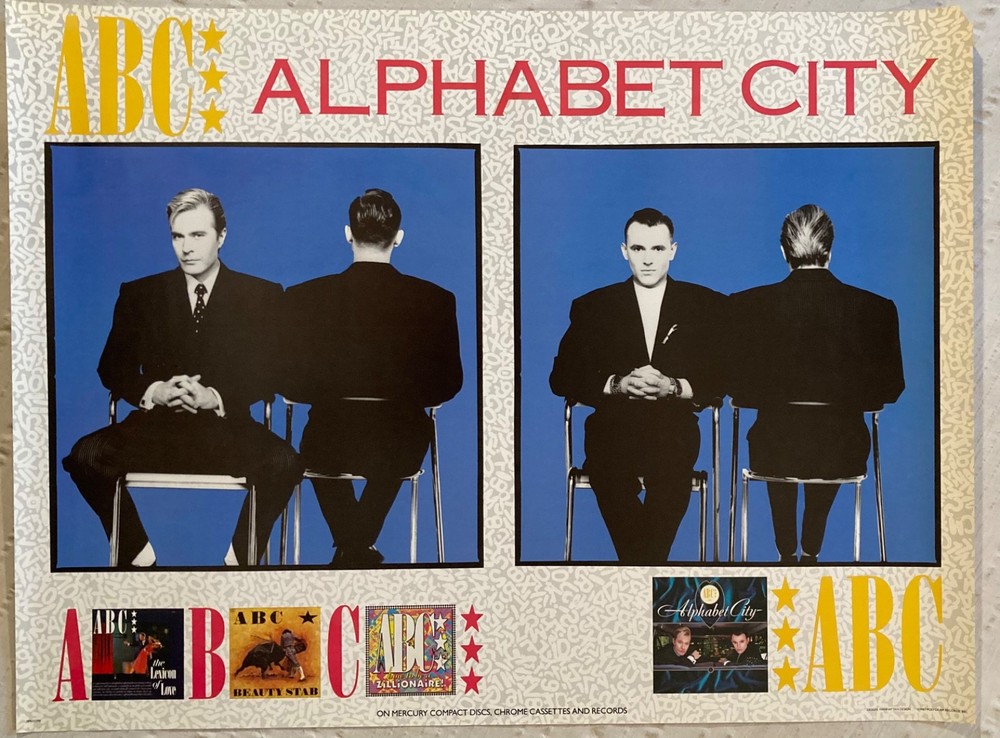 ABC 1987 Promo Poster Alphabet City Album Catalog