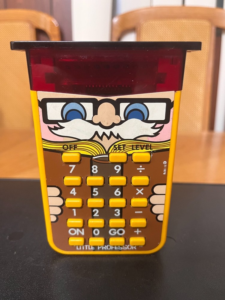 1970'S TEXAS INSTRUMENTS LITTLE PROFESSOR MATH/ LEARNING CALCULATOR TESTED