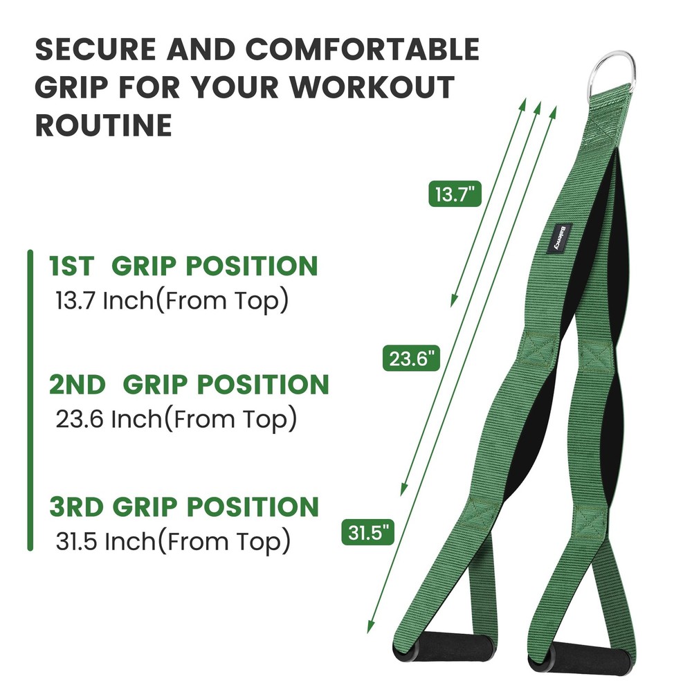 Tricep Rope Cable Attachment Handles Tricep Pull Down Attachment for Cable Ma...