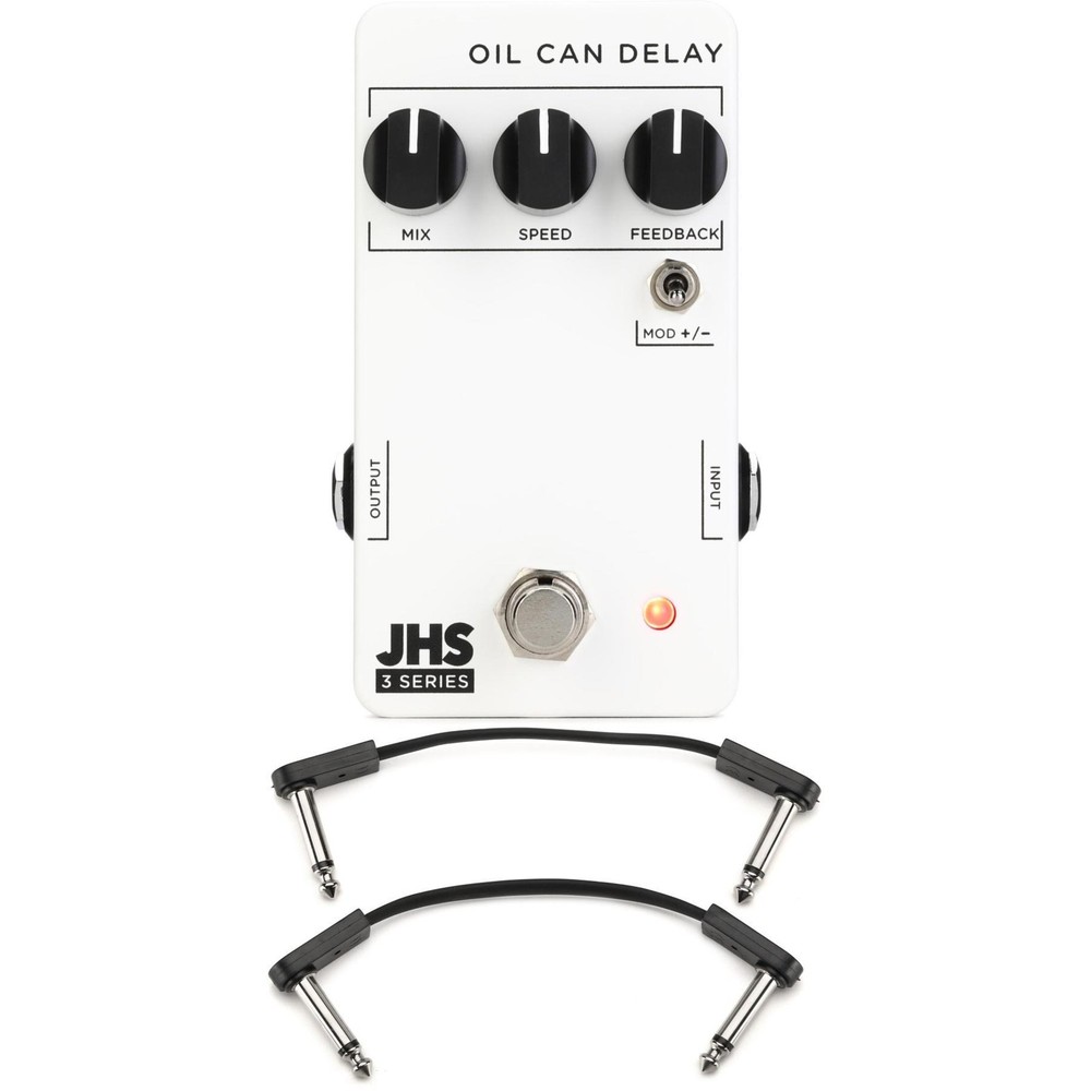 JHS 3 Series Oil Can Delay Pedal with EBS Patch Cables